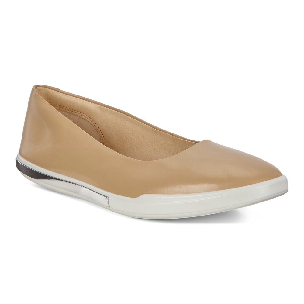 ECCO Womens Ballerinas Khaki - Simpil Ii Slip-On - OTY-950613